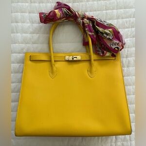 Yellow Leather Bag